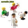 DSHMIXIA Toy People Figures for Kids Action Figures Playsets for Trains Cars Various Professions for Play House Wooden Train Track (14pcs Figures) view 3