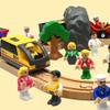 DSHMIXIA Toy People Figures for Kids Action Figures Playsets for Trains Cars Various Professions for Play House Wooden Train Track (14pcs Figures) view 4
