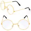 Beefunny Old Man Wig and Glasses Grandpa Costume Accessories Inflatable Walking Cane 100th Day of School Starter Kit (White) view 2