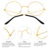 Beefunny Old Man Wig and Glasses Grandpa Costume Accessories Inflatable Walking Cane 100th Day of School Starter Kit (White) view 4