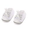 Ckuakiwu Canvas Tennis Shoes, 1Pair Doll Shoes White Casual Skateboarding Shoes Footwear for 18 Inch Dolls Children Gift Toys, Mini Doll Shoes view 2