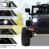 Costzon Ride on Car, 12V Battery Powered Truck Vehicle with Remote Control, Spring Suspension, Headlights, Music, Horn, MP3, USB & Aux Port, Gift for Boys Girls, Electric Car for Kids (Black) view 4