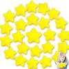 24pcs Star Stress Balls, Mini Foam Squeeze Balls, Yellow Anxiety Relief Toys for School Rewards, Carnival Prizes, Party Favors, Hand Exercise view 1