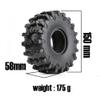 WLYEJEA 2PCS 2.2" RC Rubber Tires 150mm Crawler Tire with Foam Inserts Compatibale for 1/10 RC Crawler Axial SCX10 RR10 90053 AX10 Wraith 90056 90046 view 2