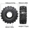WLYEJEA 4PCS 2.2" RC Rubber Tires 150mm Crawler Tire with Foam Inserts Compatibale for 1/10 RC Crawler Axial SCX10 RR10 90053 AX10 Wraith 90056 90045 view 2