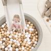 TRENDPLAY Plastic Balls for Ball Pits - Pack of 100 Hollow Balls- Safe and Exciting Playtime - Perfect for Toddler Baby Pools,Party,Festival Decoration, Pearl Brown+Brown+Khaki view 2