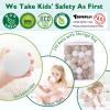 TRENDPLAY Plastic Balls for Ball Pits - Pack of 100 Hollow Balls- Safe and Exciting Playtime - Perfect for Toddler Baby Pools,Party,Festival Decoration, Pearl Brown+Brown+Khaki view 3