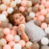 GOGOSO Ball Pit Balls for Toddlers Kids Plastic Balls for Ball-Pit Playpen Pool Baby Play Pastel BPA-Free Non Toxic Play Pastel Crush Proof Bal Pink Brown Beige 100pcs view 4