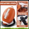 Deekin 40" Giant Jumbo Inflatable Football with Tee Set - Blow up Football Toy for Game Day Tailgate, Outdoor Games, Sport Theme Party & Birthday Supplies, Fun for Kids and Adults view 3