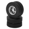 VGEBY RC Tires, 2pcs RC Rear Tires Strong Cushioning Performance, Remote Control Car Accessories for 1/14 Trailer Truck 7mm Rc Wheels view 1