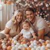 TRENDPLAY Plastic Balls for Ball Pits - Pack of 100 Hollow Balls- Safe and Exciting Playtime - Perfect for Toddler Baby Pools,Party,Festival Decoration, Brown+Gradient Beige view 3