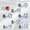 Sages Portal Enchanted Flowers DND Dice Set Resin Sharp Edge Polyhedral Dice for Dungeons and Dragons Pathfinder TTRPG (Red Flower) view 3