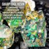 Sages Portal Enchanted Flowers DND Dice Set Resin Sharp Edge Polyhedral Dice for Dungeons and Dragons Pathfinder TTRPG (Cyan Flower) view 4
