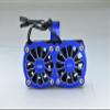 Aluminum 7075-T6 Motor Heatsink with Dual Metal Frame Cooling Fan and Adjustable Mount for 1:5 Arrma KRATON 8S BLX/Outcast 8S BLX/Traxxas X MAXX 6S / X MAXX 8S / 1:7 XO-01 - Green view 3