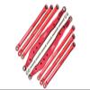 Axial 1/10 RBX10 Ryft 4WD Rock Bouncer Aluminum Upgrade Parts Combo Set A (Trailing Arms + Chassis Links) - Red view 1