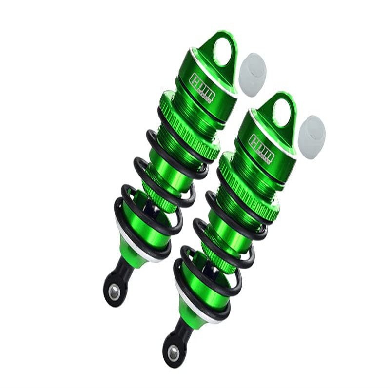 Aluminum 6061-T6 Front Adjustable Spring Dampers 78mm With 6mm Shaft For Arrma 1:7 LIMITLESS V2-ARA7116V2 / INFRACTION V2 6S-ARA7615V2 / INFRACTION 6S-ARA109001 / LIMITLESS ALL-ROAD-ARA109011 - Green
