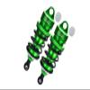 Aluminum 6061-T6 Front Adjustable Spring Dampers 78mm With 6mm Shaft For Arrma 1:7 LIMITLESS V2-ARA7116V2 / INFRACTION V2 6S-ARA7615V2 / INFRACTION 6S-ARA109001 / LIMITLESS ALL-ROAD-ARA109011 - Green view 1