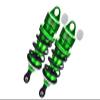 Aluminum 6061-T6 Rear Adjustable Spring Dampers 88mm With 6mm Shaft For Arrma 1:7 LIMITLESS V2-ARA7116V2 / INFRACTION V2 6S-ARA7615V2 / INFRACTION 6S-ARA109001 / LIMITLESS ALL-ROAD-ARA109011 - Green view 1