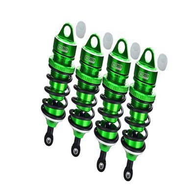 Aluminum Front 78mm & Rear 88mm Adjustable Spring Dampers With 6mm Shaft For Arrma 1:7 LIMITLESS V2-ARA7116V2 / INFRACTION V2-ARA7615V2 / INFRACTION 6S-ARA109001 / LIMITLESS ALL-ROAD-ARA109011 - Green