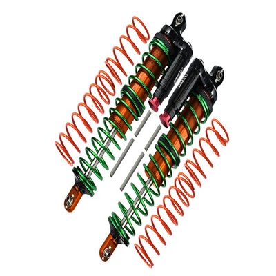 Aluminium 6061-T6 Front Or Rear L-Shape Piggy Back (Built-In Piston Spring) Adjustable Spring Dampers For 1:5 Traxxas X Maxx 6S / X Maxx 8S Monster Truck Upgrades - Orange