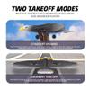 QIYHBVR RC Plane, 3CH Remote Control Airplane, Hobby RC Glider, Ready & Easy to Fly for Beginners, RC Aircraft Jet with 6-axis Gyro Stabilizer,Fixed-Wing Glider view 3