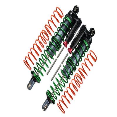 Aluminium 6061-T6 Front Or Rear L-Shape Piggy Back (Built-In Piston Spring) Adjustable Spring Dampers For 1:5 Traxxas X Maxx 6S / X Maxx 8S Monster Truck Upgrades - Gray Silver