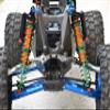 Aluminium 6061-T6 Front Or Rear L-Shape Piggy Back (Built-In Piston Spring) Adjustable Spring Dampers For 1:5 Traxxas X Maxx 6S / X Maxx 8S Monster Truck Upgrades - Gray Silver view 2