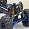 Aluminium 6061-T6 Front Or Rear L-Shape Piggy Back (Built-In Piston Spring) Adjustable Spring Dampers For 1:5 Traxxas X Maxx 6S / X Maxx 8S Monster Truck Upgrades - Gray Silver view 3