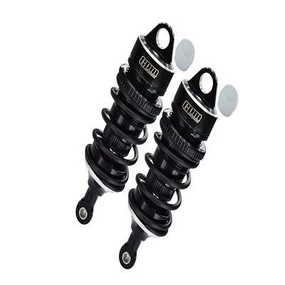 Aluminum 6061-T6 Front Adjustable Spring Dampers 78mm With 6mm Shaft For Arrma 1:7 LIMITLESS V2-ARA7116V2 / INFRACTION V2 6S-ARA7615V2 / INFRACTION 6S-ARA109001 / LIMITLESS ALL-ROAD-ARA109011 - Black