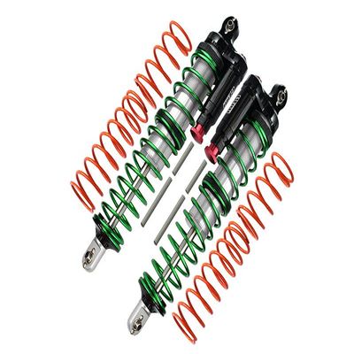 Aluminium 6061-T6 Front Or Rear L-Shape Piggy Back (Built-In Piston Spring) Adjustable Spring Dampers For 1:5 Traxxas X Maxx 6S / X Maxx 8S Monster Truck Upgrades - Silver