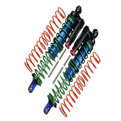 Aluminium 6061-T6 Front Or Rear L-Shape Piggy Back (Built-In Piston Spring) Adjustable Spring Dampers For 1:5 Traxxas X Maxx 6S / X Maxx 8S Monster Truck Upgrades - Blue