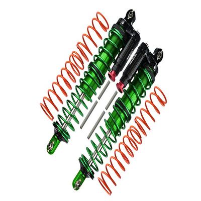 Aluminium 6061-T6 Front Or Rear L-Shape Piggy Back (Built-In Piston Spring) Adjustable Spring Dampers For 1:5 Traxxas X Maxx 6S / X Maxx 8S Monster Truck Upgrades - Green
