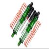 Aluminium 6061-T6 Front Or Rear L-Shape Piggy Back (Built-In Piston Spring) Adjustable Spring Dampers For 1:5 Traxxas X Maxx 6S / X Maxx 8S Monster Truck Upgrades - Green view 1