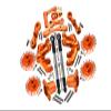 GPM For Losi 1/10 Baja Rey Desert Truck LOS03008 Aluminum Upgrade Parts Combo Set A (Hex + Brake Disk + Front Knuckles + Tie Rod + Rear Axle Adapter + Steering Assembly + Stabilizing Mount) - Orange view 1