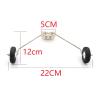 ZHIPAIJI Airplane Landing Gear, Landing Gear with Sponge Wheel Steel Wire for 1400mm Surfer X8 / 800mm Mini Surfer 800 Glider for RC Airpalne Fixed-Wing Models DIY (Color : 1400mm Surfer X8) view 3