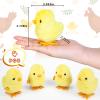 3 Otters 4PCS Wind Up Chick Toys, Cute Wind-Up Chicks Lifelike Plush Chicken Toys for Kids EasterGoodie Bags Treasure Chest Easter Party Favors Gifts view 2