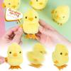 3 Otters 4PCS Wind Up Chick Toys, Cute Wind-Up Chicks Lifelike Plush Chicken Toys for Kids EasterGoodie Bags Treasure Chest Easter Party Favors Gifts view 3