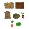 HANABASS 7pcs Miniature Farm Food Model Creative Tray Decoration Landscape Scene Accessories Realistic Decor for Projects for Room and Table Decor view 1