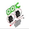Aluminum 7075-T6 Motor Heatsink With Dual Cooling Fan And Adjustable Mount For 1:5 Arrma KRATON 8S BLX/OUTCAST 8S BLX/Traxxas X MAXX 6S / X MAXX 8S / 1:7 XO-01 - Green view 1