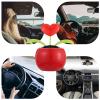 FAVOMOTO 2Pcs Car Dashboard Decoration - Solar Powered Dancing Solar Powered for Plastic Printable Decoration, Swinging Heart Sun view 4