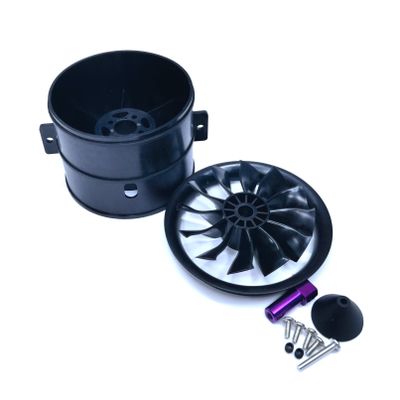 DoBoFo EDF 70mm pro CCW Housing with Fan 12 Blades Without Motor, Electric Ducted Fan Without Motor for EDF 4S 6S,Hobby RC Jet Engine Propeller, Remote Control Model Replacement Airplane Parts DIY