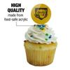 GRAPHICS & MORE Purdue University - Fort Wayne Secondary Logo Cupcake Picks Toppers Decoration Set of 6 view 3