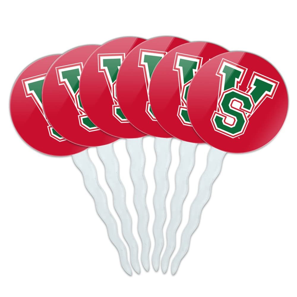 GRAPHICS & MORE Mississippi Valley State University Secondary Logo Cupcake Picks Toppers Decoration Set of 6