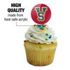 GRAPHICS & MORE Mississippi Valley State University Secondary Logo Cupcake Picks Toppers Decoration Set of 6 view 3