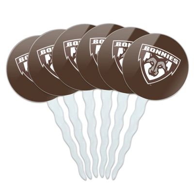 GRAPHICS & MORE St. Bonaventure Secondary Logo Cupcake Picks Toppers Decoration Set of 6