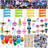 Aoocoeo Space Party Favors for Kids Outer Space Themed Birthday Party Supplies, Party Favors Space Toys Included Mini Toys, Slap Bracelet, Sticker, Necklace,Keychains view 1
