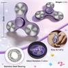 ATESSON Fidget Spinner Toy, 2 to 5 min Spins, Ultra Durable Stainless Steel, Bearing High Speed Precision Metal Material Hand Spinner Purple view 3