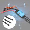 20A/30A/40A/50A/60A RC Brushless Motor ESC Electric 2-6S Speed Controller,UBEC 2A/3A 5V,1:1 Power Output,for RC Ship Underwater Propeller,Right to Motor,Left to Power (50A) view 2