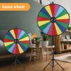 iElyiEsy 30" Prize Wheel with Folding Tripod Floor Stand Height Adjustable 18 Slots Spin Wheel for Prizes with Dry Erase Markers & Eraser for Carnival Trade Show (30 Inch) view 2