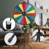 iElyiEsy 30" Prize Wheel with Folding Tripod Floor Stand Height Adjustable 18 Slots Spin Wheel for Prizes with Dry Erase Markers & Eraser for Carnival Trade Show (30 Inch) view 3